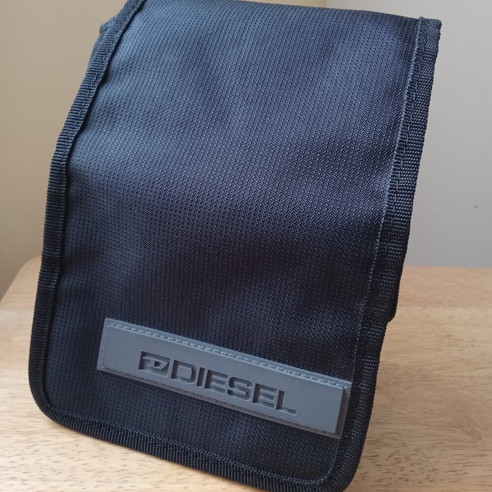 Diesel Vintage Black Cross Body Bag Belt Pouch Unisex New without strap